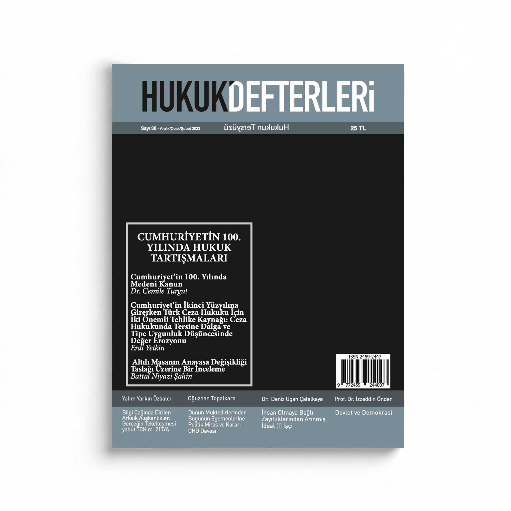 Hukuk Defterleri 38. Sayı